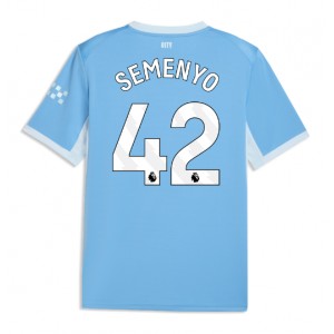 Manchester City Antoine Semenyo #42 Jalkapallovaatteet Kotipaita 2026-27 Lyhythihainen